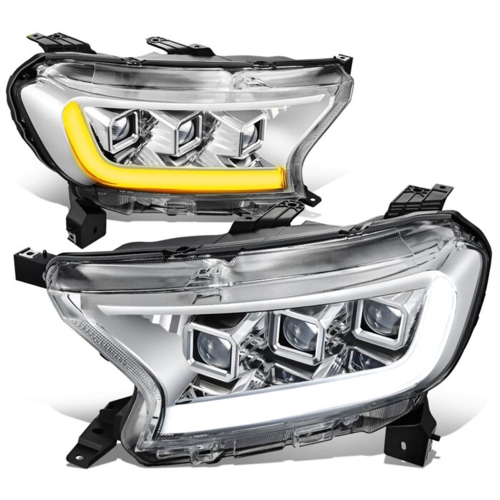 Northern Lights LT301801 - Chrome Housing/Clear Corner LED DRL Headlights