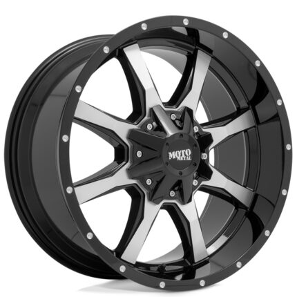 20" Moto Metal Wheels MO970 Gloss Black Machined Off-Road Rims