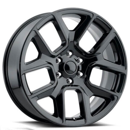 24" Dodge Ram 1500 Wheels FR 76 Gloss Black OEM Replica Rims
