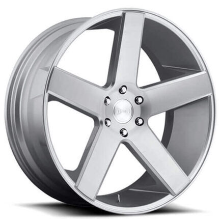 24" Dub Wheels Baller S218 Brushed Silver Rims