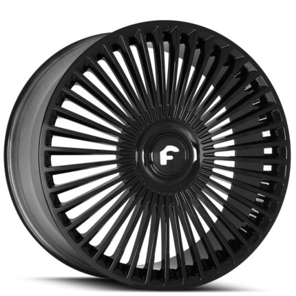 24" Forgiato Trimestre-M Gloss Black Floating Cap Monoblock Forged Wheels (Blank, Any Offset)